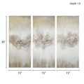 Heavily Embellished 3-piece Canvas Wall Art Set by Blak Hom