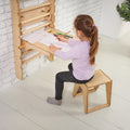 5in1: Wooden Swedish Wall / Climbing ladder for Children + Swing Set + Slide Board + Art Add-on by Goodevas