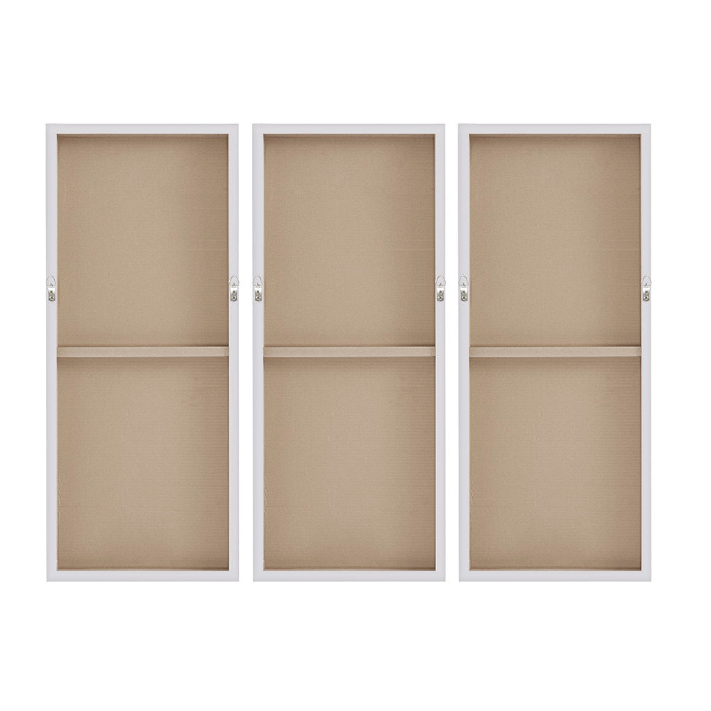 Heavily Embellished 3-piece Canvas Wall Art Set by Blak Hom