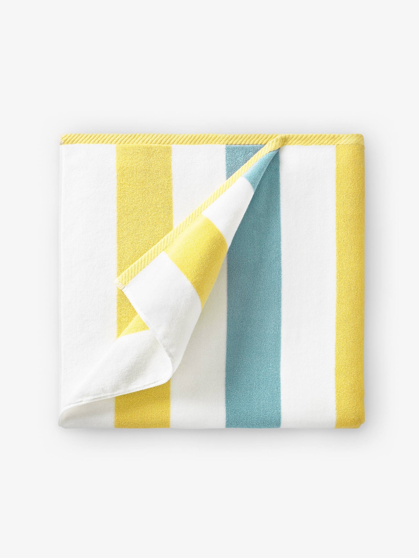 Yellow Sea Glass Cabana Beach Towel by Laguna Beach Textile Company