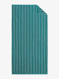 Sea Green Pinstripe Cabana Beach Towel by Laguna Beach Textile Company