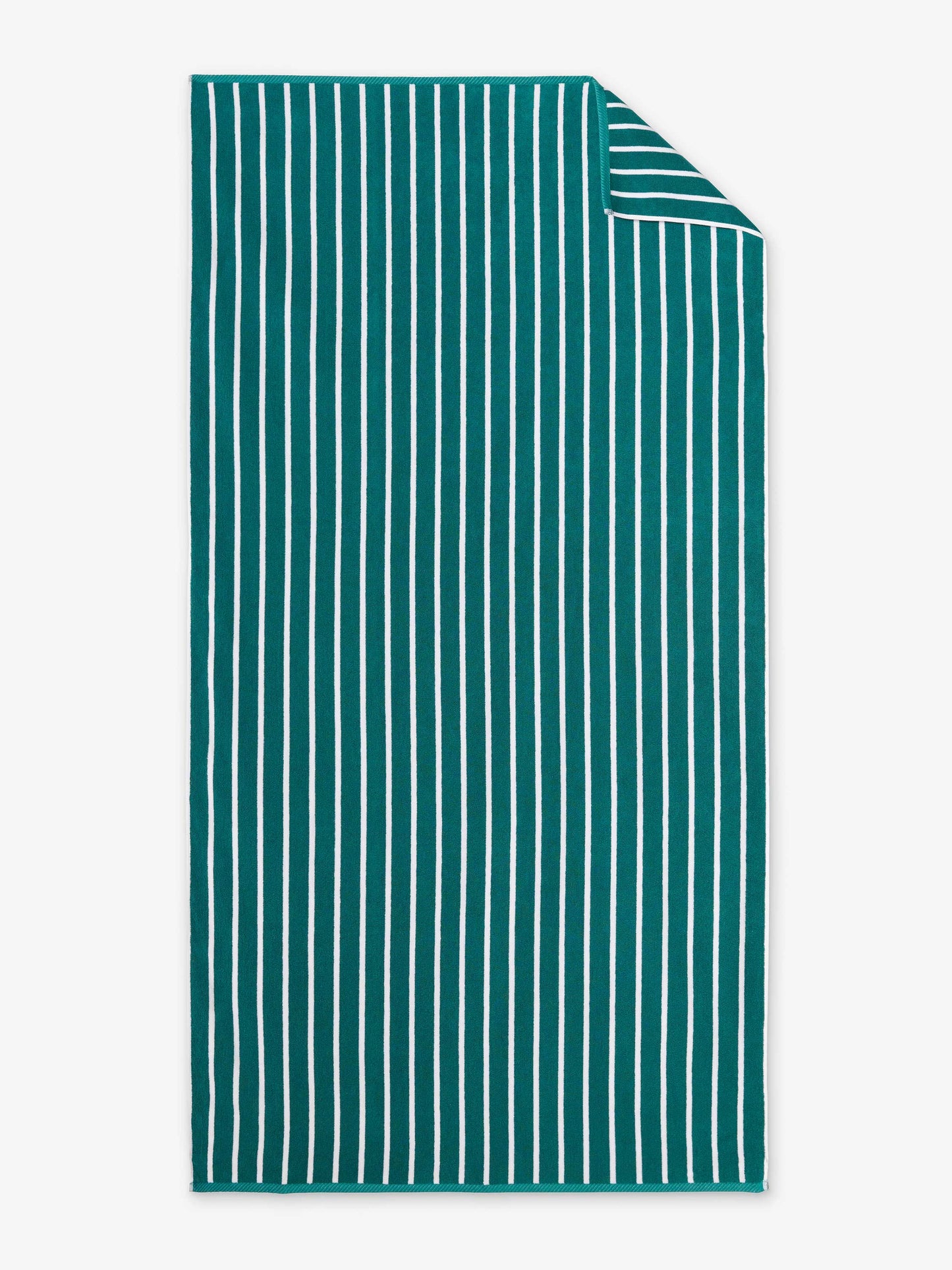 Sea Green Pinstripe Cabana Beach Towel by Laguna Beach Textile Company