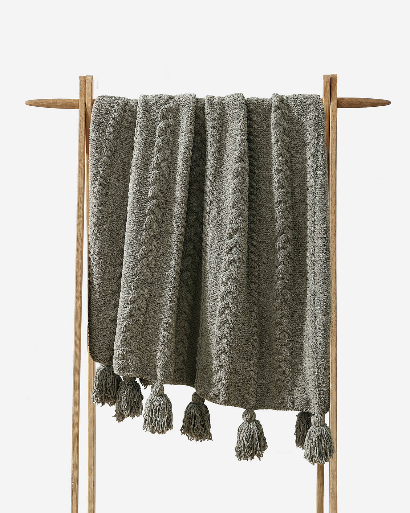 Braided Pom Pom Throw by Sunday Citizen