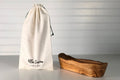 Italian Olivewood Boat Bowl with Live Edge by Verve Culture