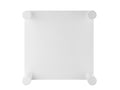 Modern Minimalist Cream White Coffee Table by Blak Hom