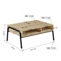 Rectangular Coffee Table with Storage by Blak Hom