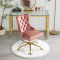 Velvet Upholstered Tufted Button  Office Chair by Blak Hom