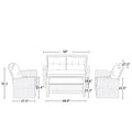 Set Of 4 Piece Outdoor Patio Furniture by Blak Hom