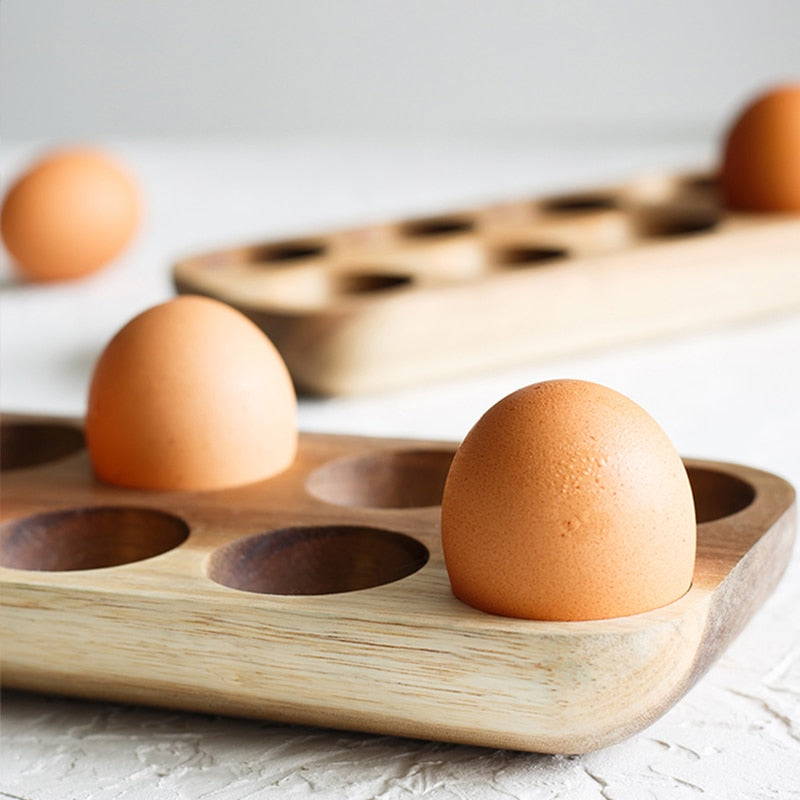 Japanese style Wooden Double Row Egg Storage by Blak Hom