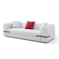 Modern Sofa with a Contrasting color Saddle leather Belt Design by Blak Hom