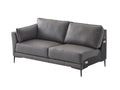 ACME Meka Sectional Sofa, Anthracite Leather by Blak Hom