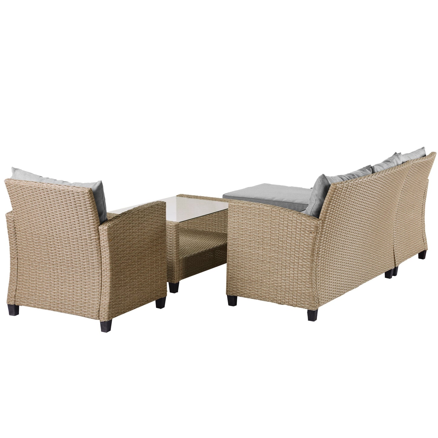 Set Of 4 Piece Outdoor, Patio Furniture by Blak Hom