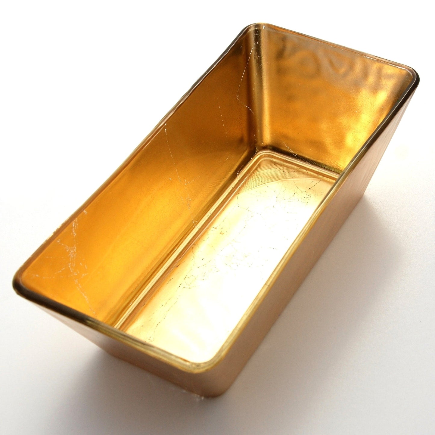 Greek Gold Gilded 13" Rectangular Bowl by Blak Hom