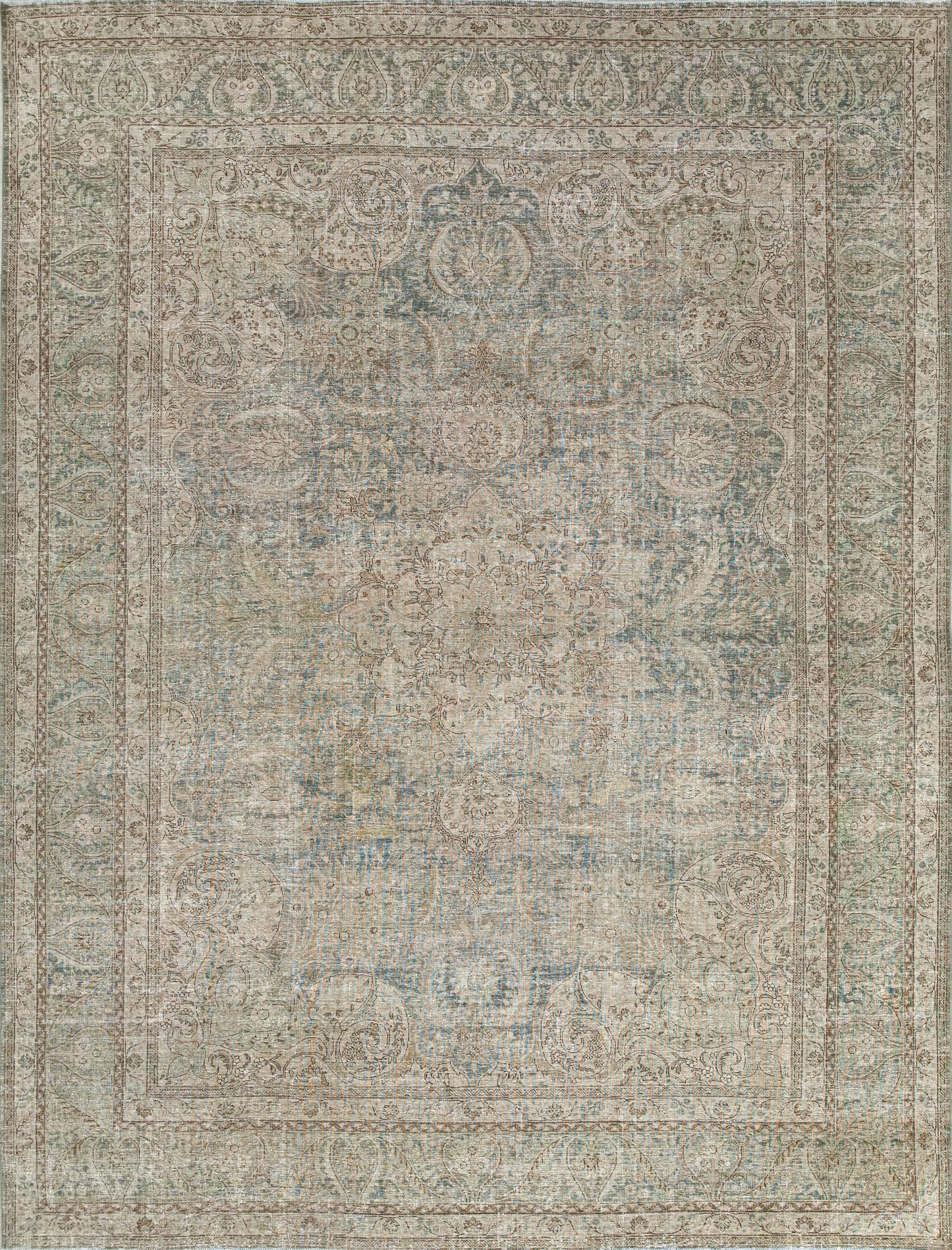 Vintage Tabriz 9'3" x 12'3" by Mode-De-Vie