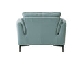 ACME Mesut Chair in Light Blue Top Grain Leather by Blak Hom