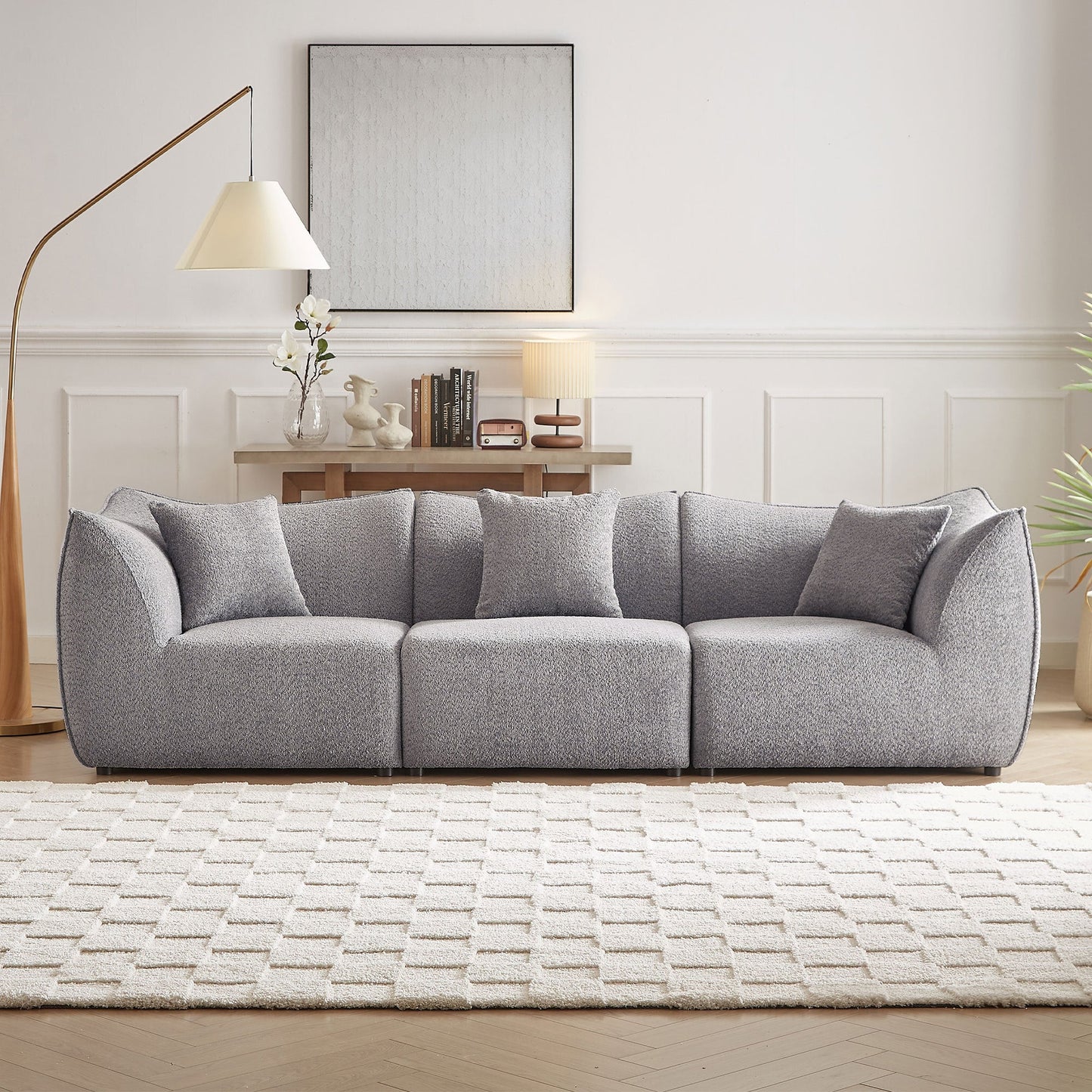 Deep Seats Modern 3 Seats Sofa by Blak Hom