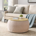 Round Storage Ottoman and Table by Blak Hom