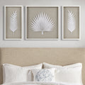 Framed Rice Paper Palm Leaves 3-piece Shadowbox Wall Decor by Blak Hom