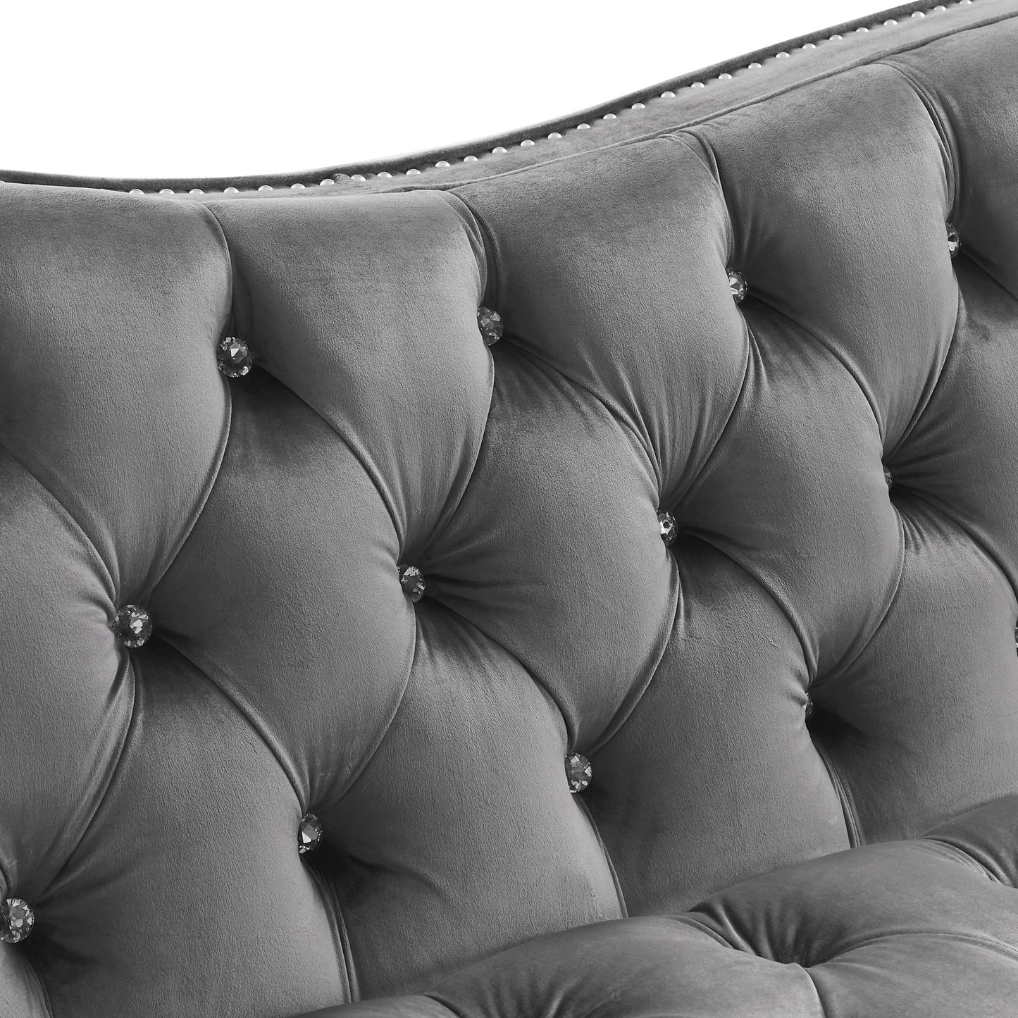 Luxury Crystal Feet Tufted  Sofa by Blak Hom