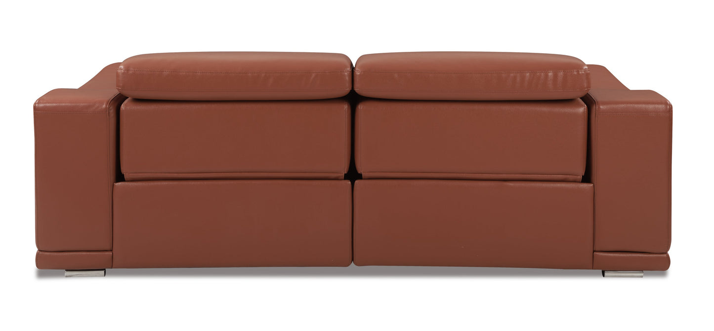 Genuine Italian Leather Power Reclining Sofa by Blak Hom