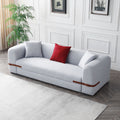 Modern Sofa with a Contrasting color Saddle leather Belt Design by Blak Hom