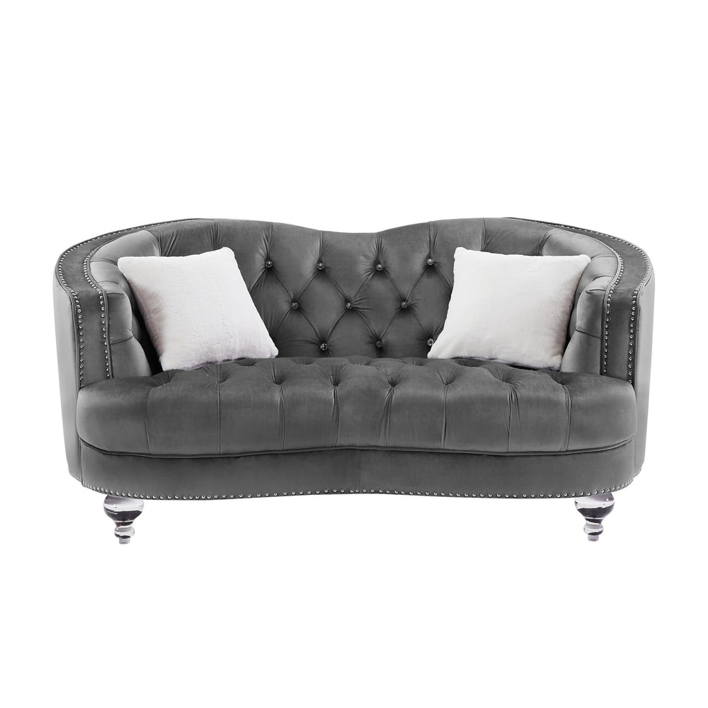 Luxury Crystal Feet Tufted  Sofa by Blak Hom