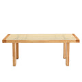 Modern Minimalist Rectangular Rattan Tabletop Coffee Table by Blak Hom