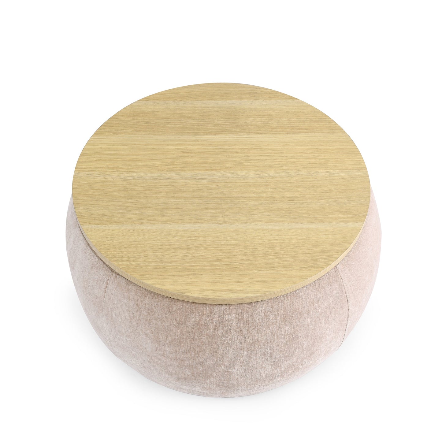 Round Storage Ottoman and Table by Blak Hom