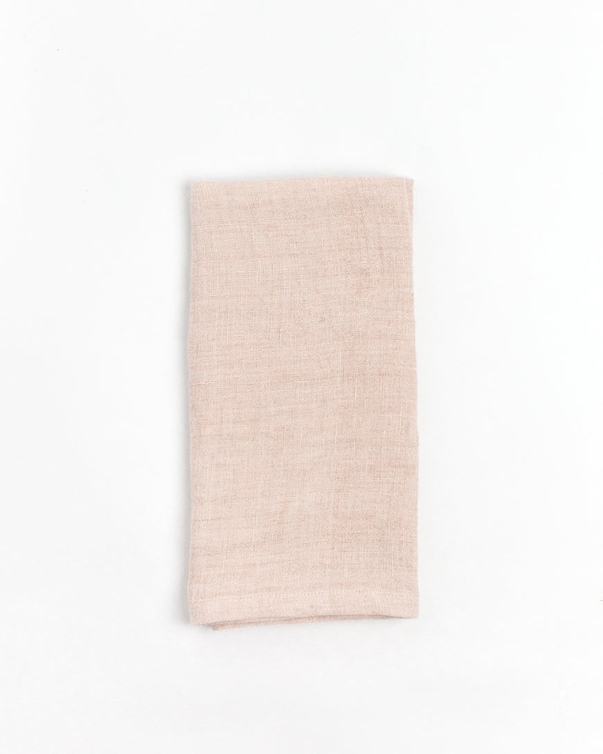 Stone Washed Linen Hemmed Dinner Napkins by Creative Women