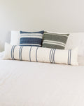 12 x 48" Ribbons Lumbar Pillow Cover - Navy by Creative Women