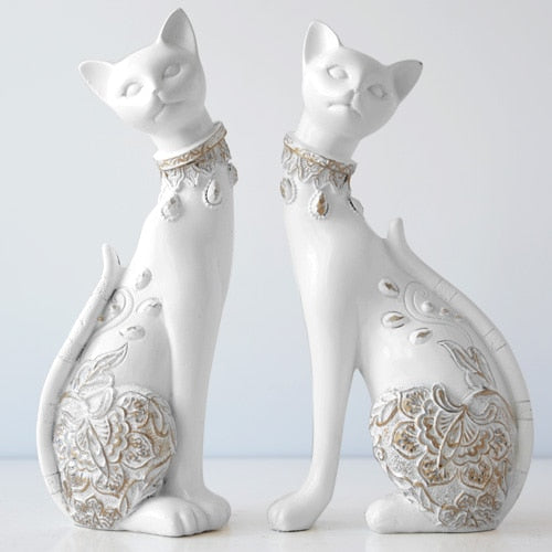 Figurine Decorative Resin Cat statue by Blak Hom