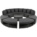 9-Piece  Luxury Circular Outdoor Patio Furniture by Blak Hom