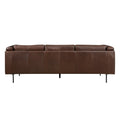 Modern Design Brown Genuine Leather Sofa by Blak Hom