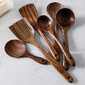 8 Pieces Thailand Teak Natural Wood Kitchen  Set by Blak Hom