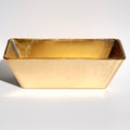 Greek Gold Gilded 13" Rectangular Bowl by Blak Hom