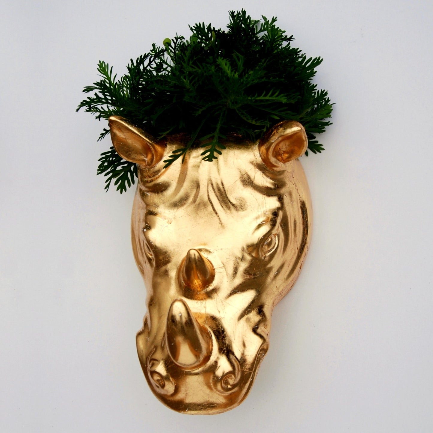 Greek Gold Gilded Wall Planter by Blak Hom