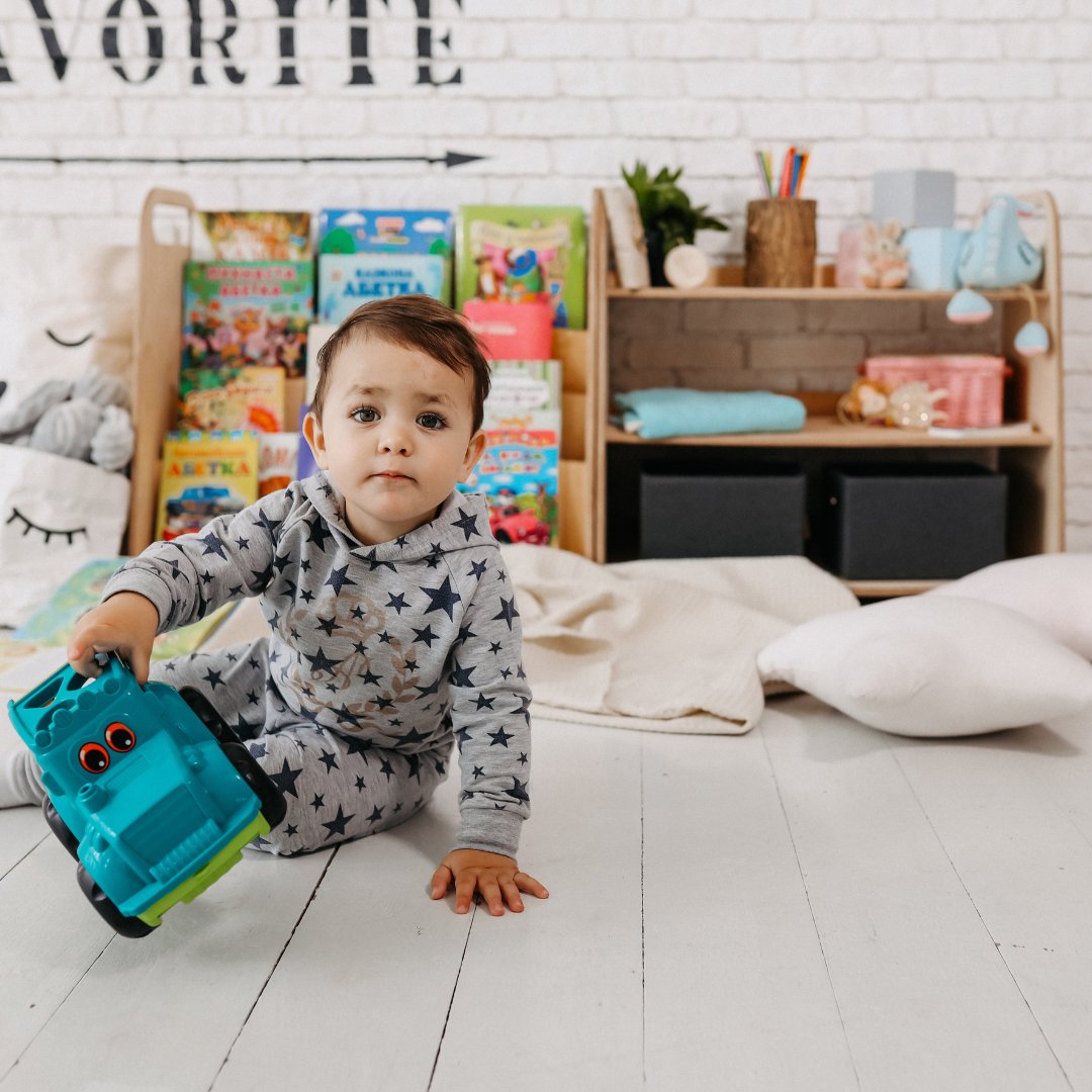 3in1 Montessori Shelves Set: Bookshelf + Toy Shelf + Lego sorter by Goodevas