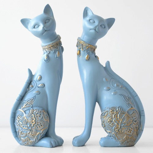 Figurine Decorative Resin Cat statue by Blak Hom