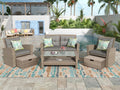 Set Of 4 Piece Outdoor Patio Furniture by Blak Hom