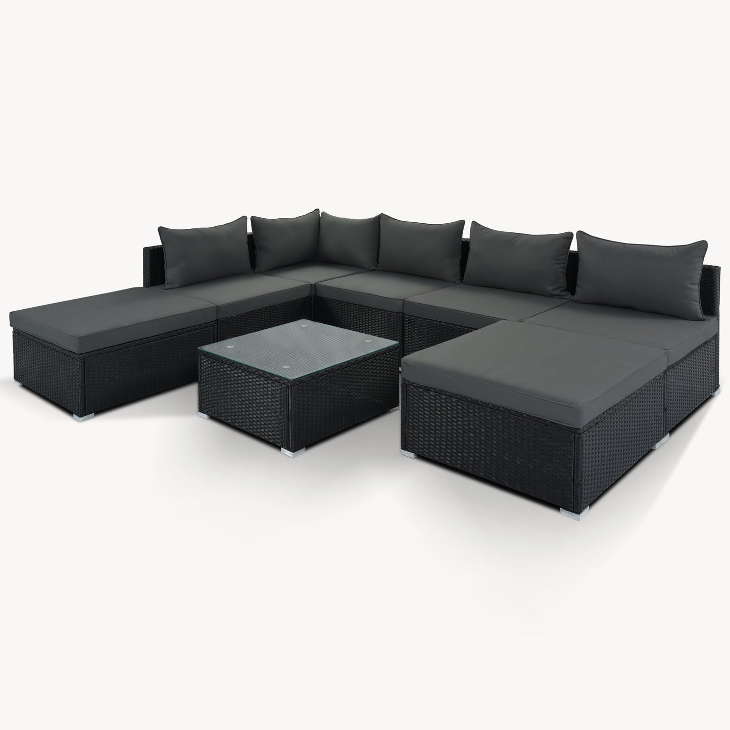 8-Pieces Outdoor Patio Furniture Set by Blak Hom