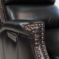 Genuine Top Grain Leather Power Recliner by Blak Hom