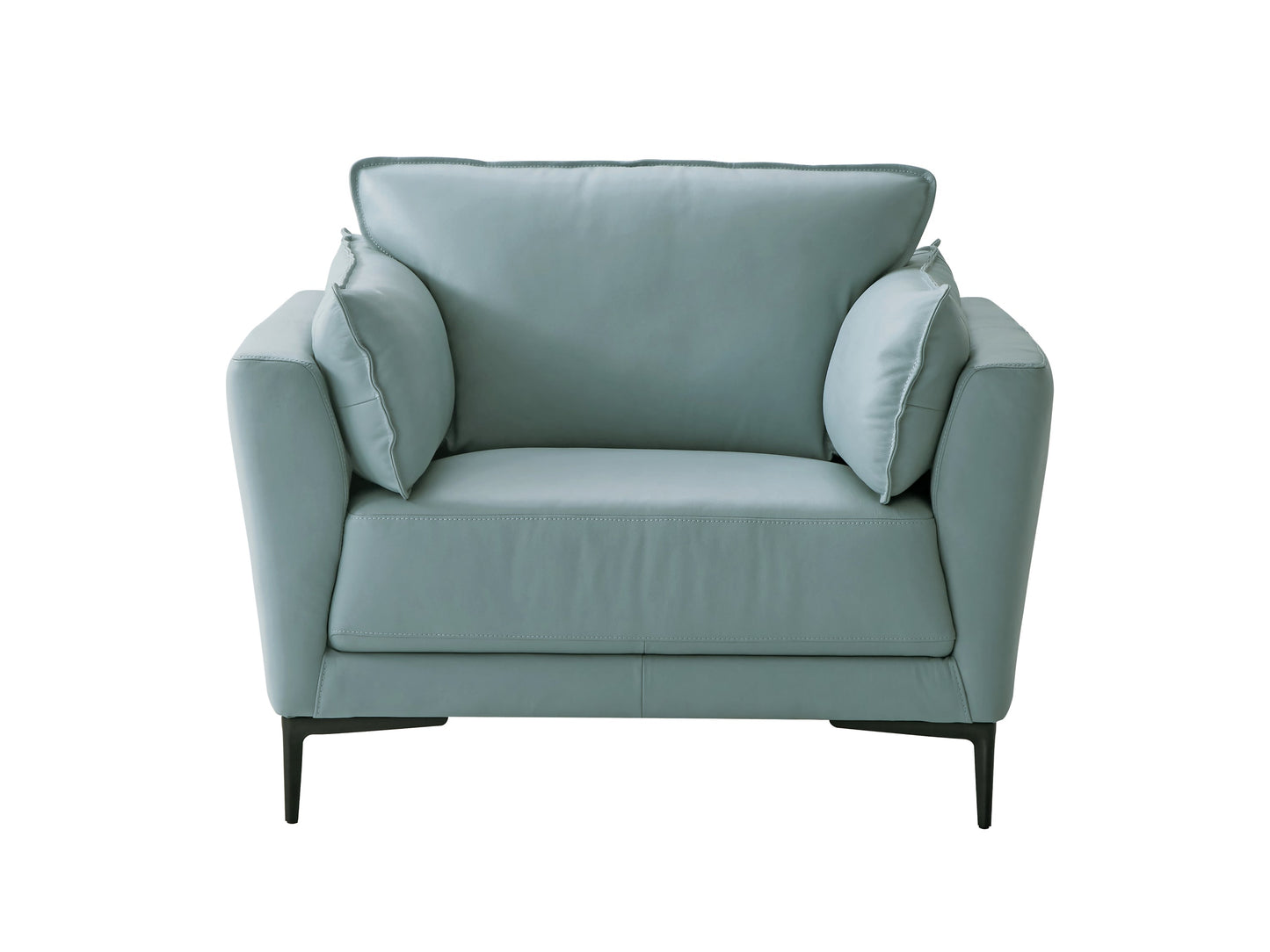 ACME Mesut Chair in Light Blue Top Grain Leather by Blak Hom