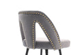 Set of 2 Modern Contemporary Velvet Upholstered Bar Stools by Blak Hom