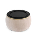 Round Storage Ottoman and Table by Blak Hom