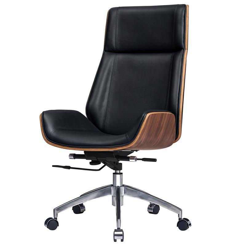 Genuine Leather Office Chair by Blak Hom