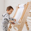 5in1 Montessori Climbing Set: Triangle Ladder + Climbing Arch + Slide Board + Cushion + Art Addition by Goodevas