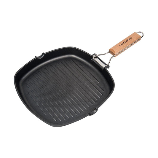 Nonstick Grill Pan with Folding Handle - Black by VYSN