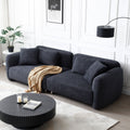 Premium Comfy Teddy Bouclé Couch with 4 Pillows by Blak Hom