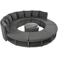 9-Piece  Luxury Circular Outdoor Patio Furniture by Blak Hom