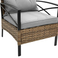 4 Piece Rattan Wicker Patio Set by Blak Hom